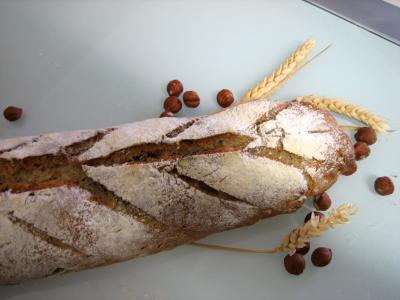 Recette Pain de méteil aux pistaches et aux noisettes