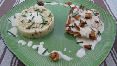 Cuisine diététique : Assiette de sandre à la fourme d'ambert