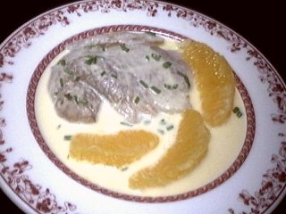 Image : recette Lieu au beurre d'oranges