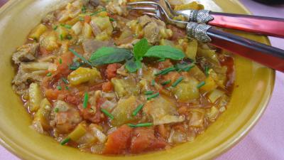 plat unique : Assiette de moussaka
