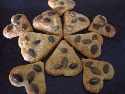 Recette Biscuits au Cantal et graines de courge