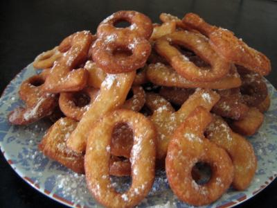 Recette Assiette de biscuits chiffrés de mardi gras