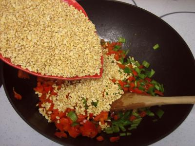 Blé aux restes de pintade - 3.4