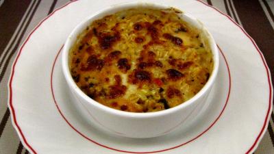 Recette Blé gratiné aux tomates et à la Mozzarella