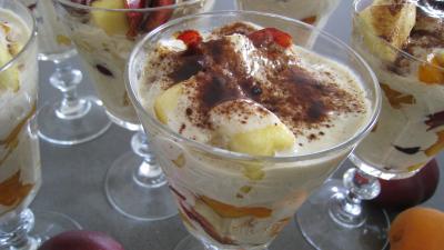 Cuisine diététique : Verrines de blanquette aux pommes et aux fruits