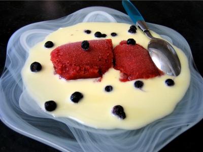 sorbet aux fraises