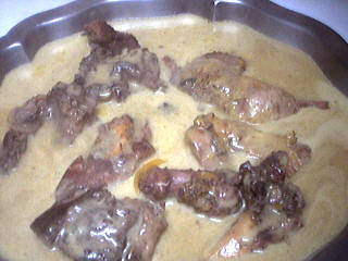 Recette Blanquette de faisan