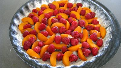 Recette Clafoutis aux framboises et aux abricots