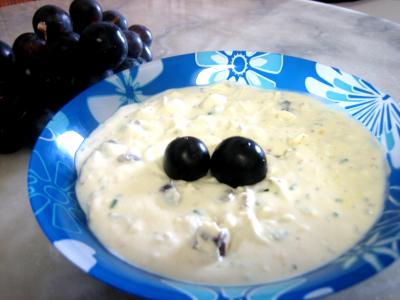 Recette Bouchées au concombre et au roquefort