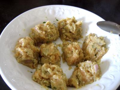 Boulettes de volaille, sauce au fromage blanc - 7.2