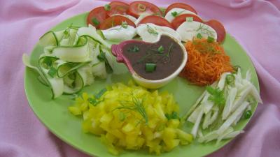 Image : Assiette de salade mozzarella