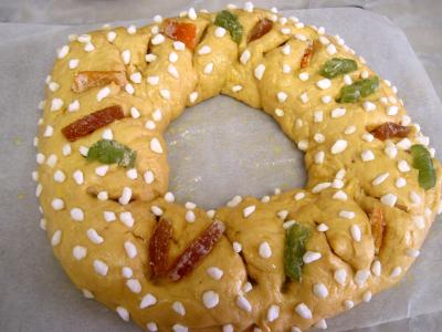 Brioche en couronne de l'avent - 11.2