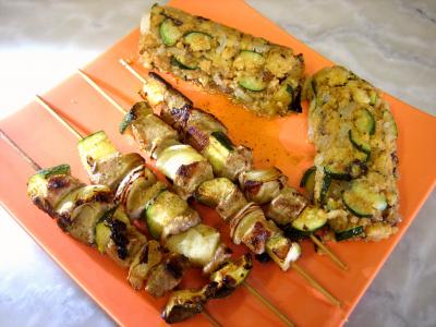 Recettes rapides : Assiette de porc aux restes de polenta
