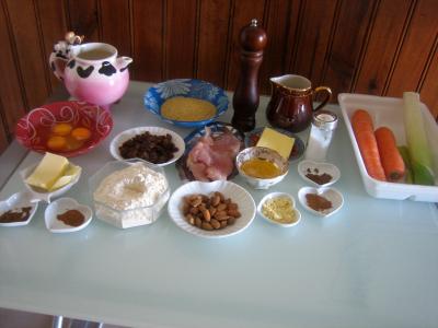 Ingrédients pour la recette : Dinde à l'orientale et ses crêpes