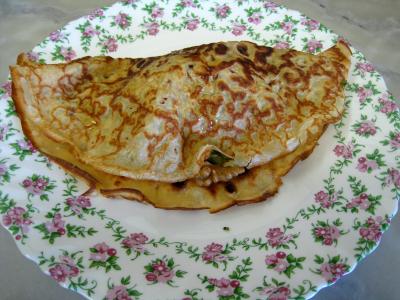 Image : recette Crêpes aux brocolis et aux noix