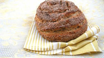 farine : Pain au sésame