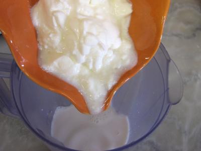 Recette Crème glacée de prunes au yaourt