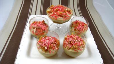 Image : verrines de baba au rhum et au café