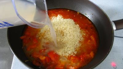 Riz, crevettes, moules et raie à la portugaise - 6.4