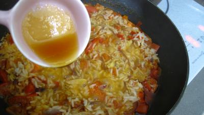Recette Riz, crevettes, moules et raie à la portugaise