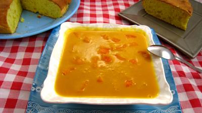 rhum : Plat de coulis d'abricots