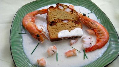 Recette Cake au chorizo et crevettes