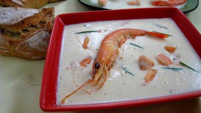sirop d'érable : Sauce pâtissière aux crevettes