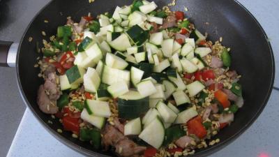 Sauté de dinde au blé et aux poivrons - 5.4
