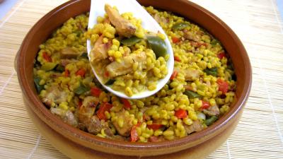 Sauté de dinde au blé et aux poivrons - 7.2