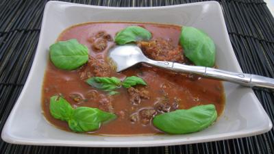 sauce pour pâtes : Ramequin de sauce tomates façon Bolognaise
