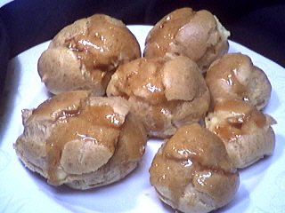 Recette élaborée : Assiette de pâte à choux