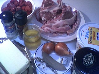 Ingrédients pour la recette : Côtes d'agneau sauce aux framboises