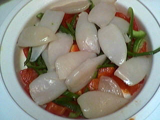 Recette Calamars aux poivrons