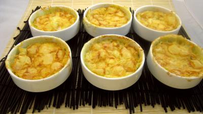 gratin de légumes : Ramequins de farçon savoyard au reblochon