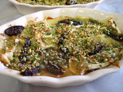 Fromages : Cassolettes de camembert aux mendiants