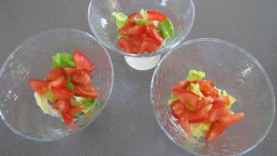 Verrines de homard en salade - 3.4