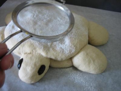Recette Pain aux oignons en forme de tortue
