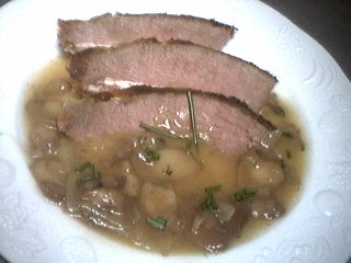 Image : Assiette de chevreuil au vin blanc