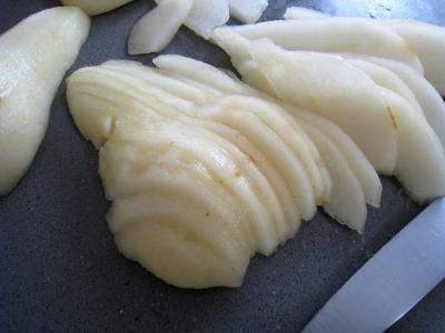 Chiffonnade de jambon poires et roquefort - 2.3