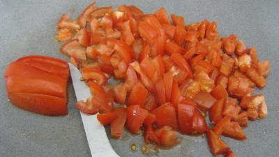 Purée d'aubergines et confit d'oignons et de tomates - 3.3