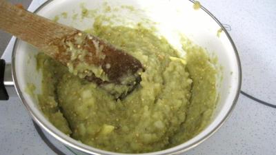 Purée d'aubergines et confit d'oignons et de tomates - 8.3