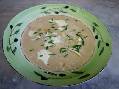 Crème d'artichauts au chèvre - 12.2
