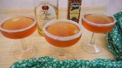 sucre : Verres de cocktail au floc de Gasgogne