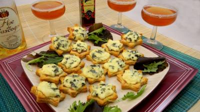 Canapés au jambon et à la fourme d'Ambert - 4.4