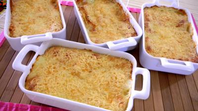 Image : recette Crevettes en gratin aux pommes de terre 