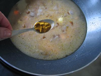 Recette Crème de cèpes au curry