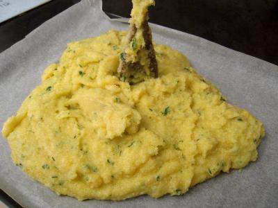 Crevettes au lait de coco et sa polenta - 11.1