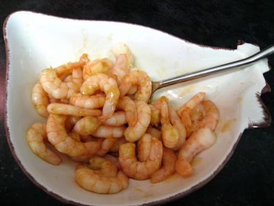 Crevettes au lait de coco et sa polenta - 17.4