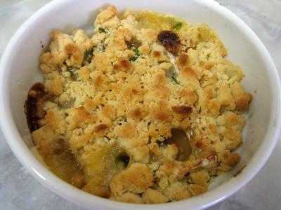 Crumble au camembert