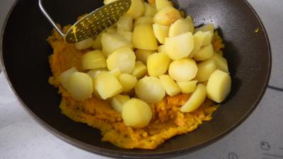 Potimarron et pommes de terre aux oignons confits - 5.1